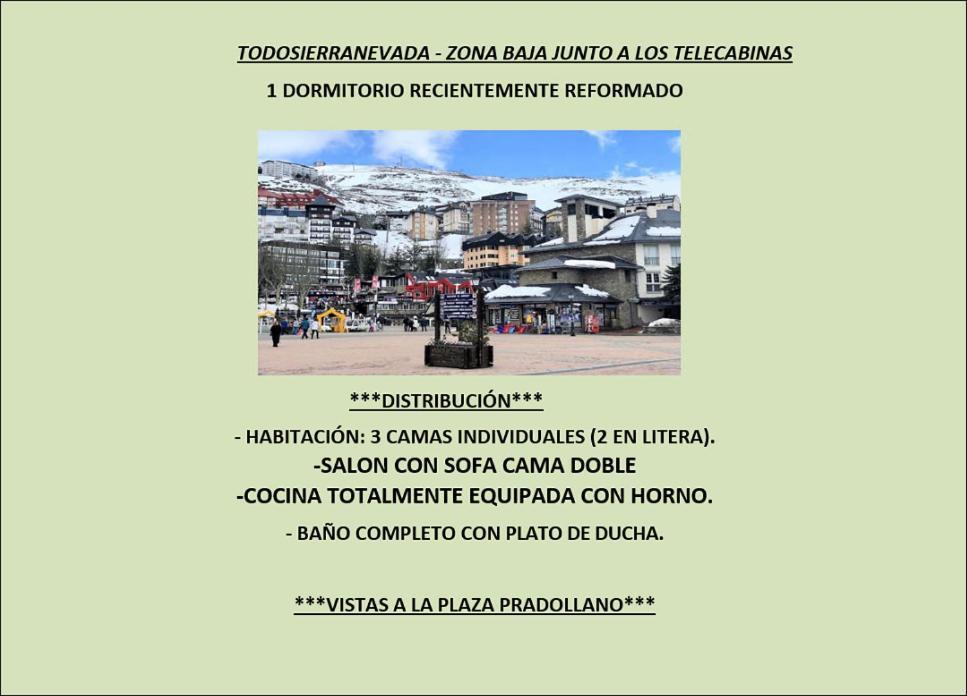 Ski Plaza Sierra Nevada & Zona Baja Buitenkant foto